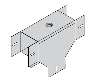 Tee Lid Outside Trunking Fitting